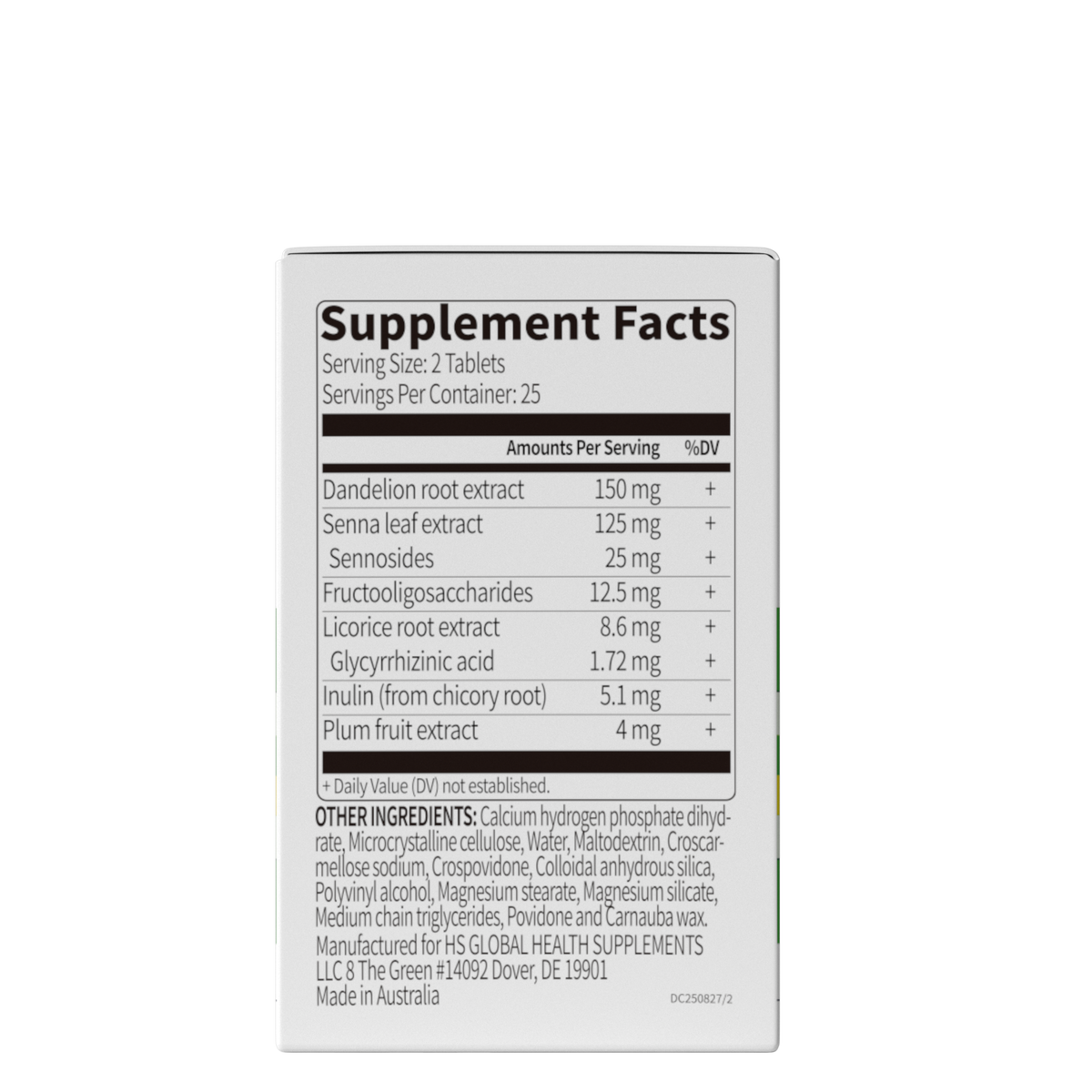 dobo Herbal Laxative 50 Tablets | Supplement USA